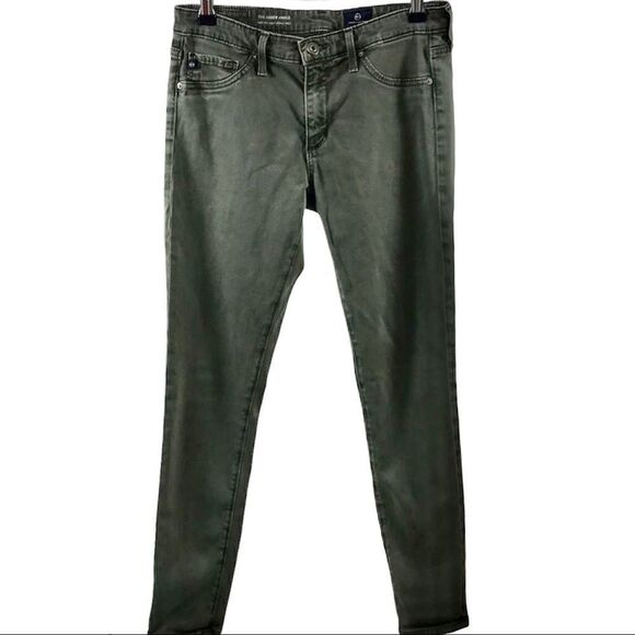 AG Adriano Goldschmied Olive Green Jeans 26 - Picture 1 of 7